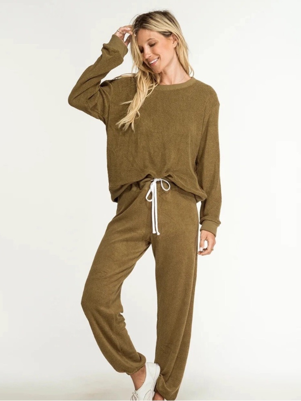 MATE the Label Olive Relaxed Drawstring Joggers